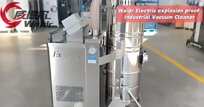 Video aspiradora industrial a prueba de explosiones