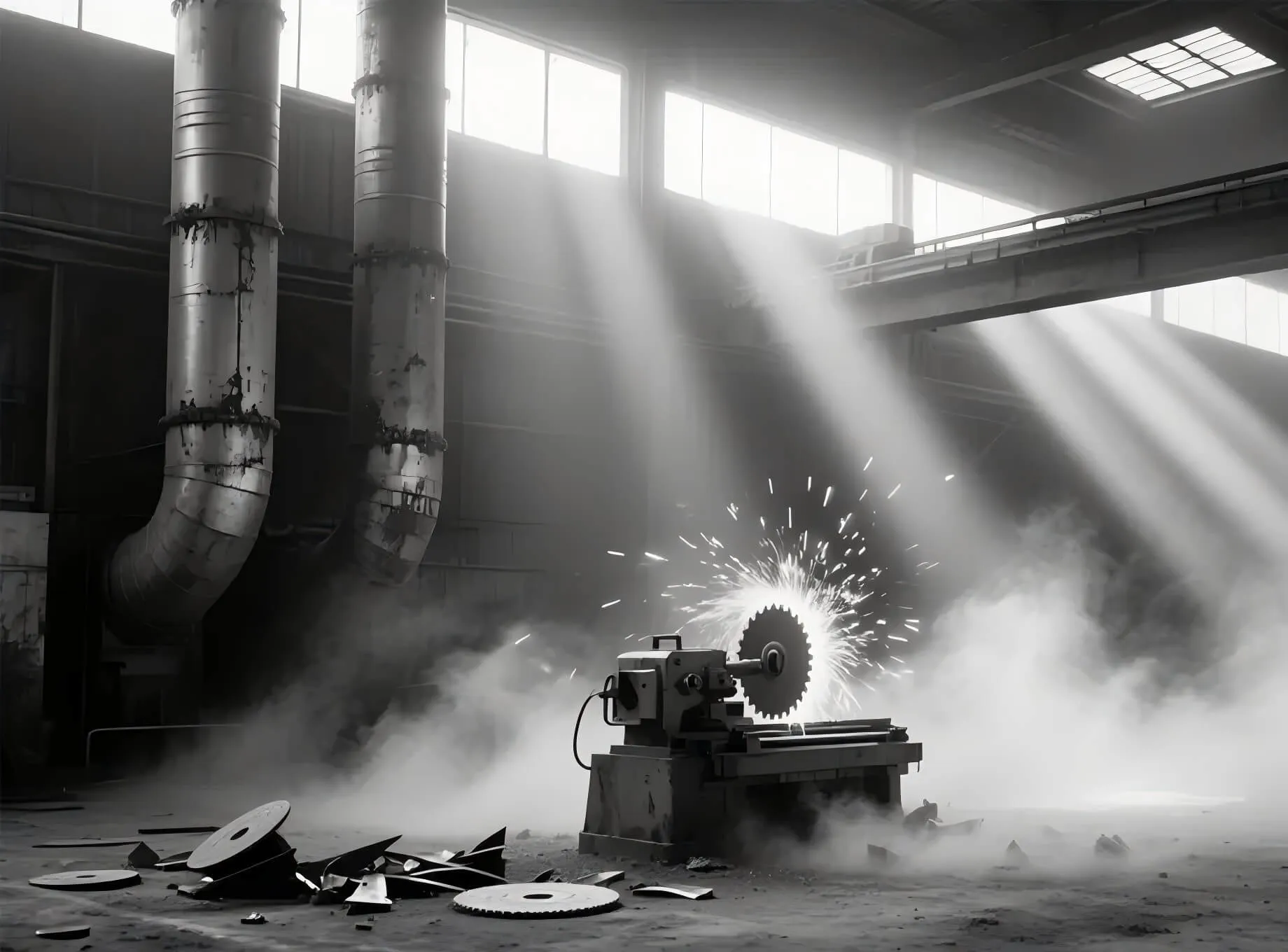 Polvo aerotransportado para toda la fábrica