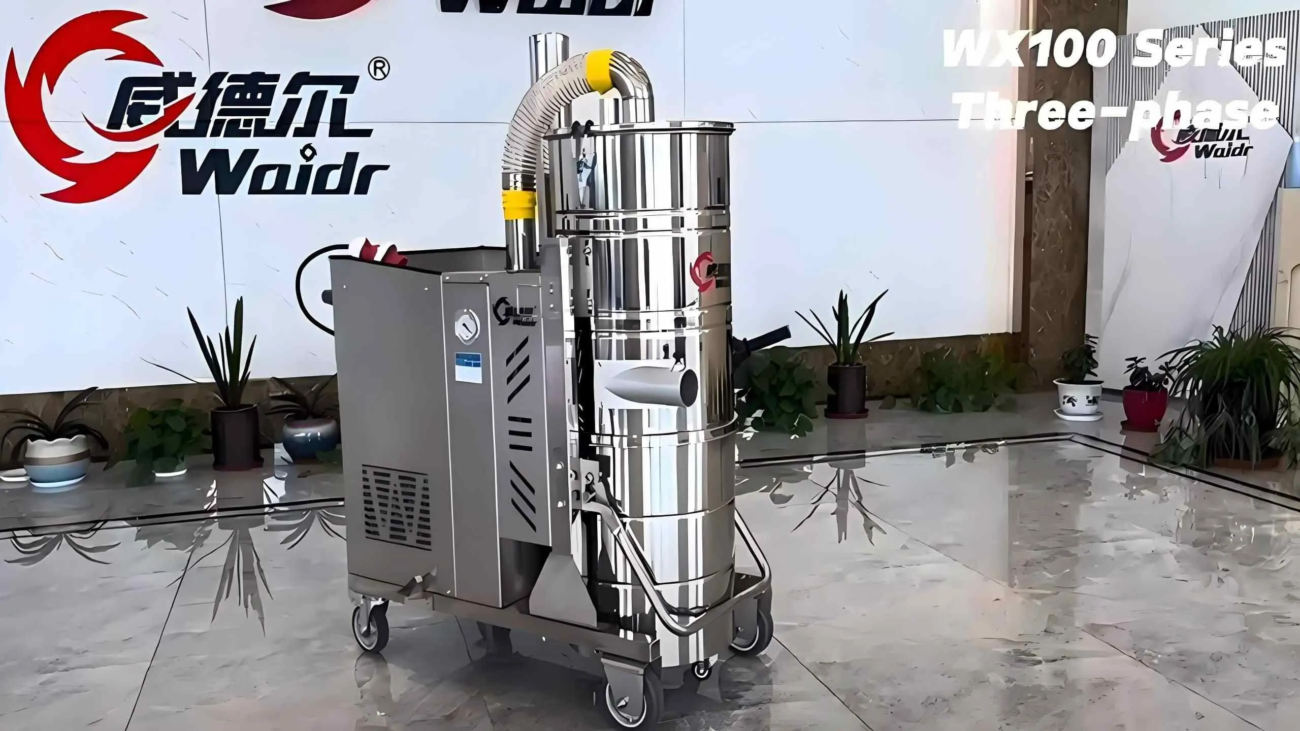 Escaparate de video de aspiradoras industriales